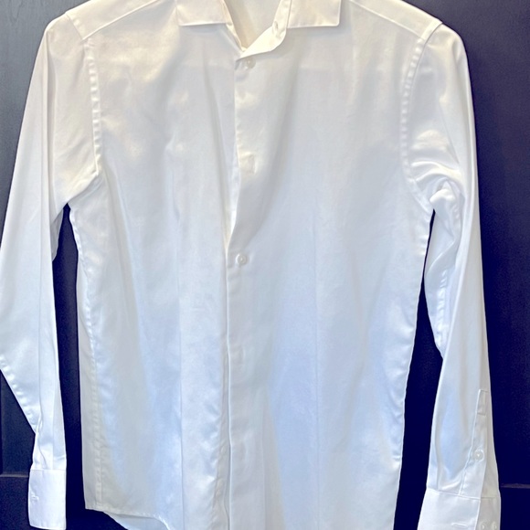 Kids Calvin Klein white long sleeve dress shirt. Size 12. Excellent condition - Picture 4 of 10